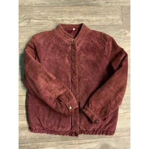Women’s Vintage genuine Leather Bomber Jacket Size 12 Large